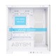 ABYSM Danube Sava H500 White Escritorio Transparente, Blanco