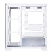 ABYSM Danube Sava H500 White Escritorio Transparente, Blanco