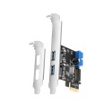 Axagon PCEU-232VLS. Tarjeta PCIe x1 a 2x USB 3.0