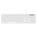 Teclado inalámbrico multidispositivo phoenix k300 blueooth dual y 2.4ghz blanco