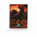 Libreta efecto 3d into the wild jurassic world