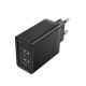 Vention Cargador de Pared FBAB0-EU/ 2xUSB/ 18W/ Negro