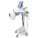 Ergotron StyleView EMR Cart with LCD Pivot, LiFe Powered, EU Aluminio, Gris, Blanco Panel plano Carro multimedia