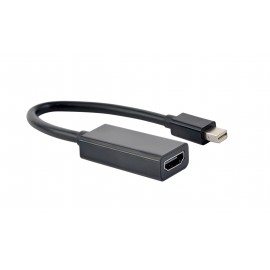 Gembird A-mDPM-HDMIF4K-01 0,15 m Mini DisplayPort HDMI Negro