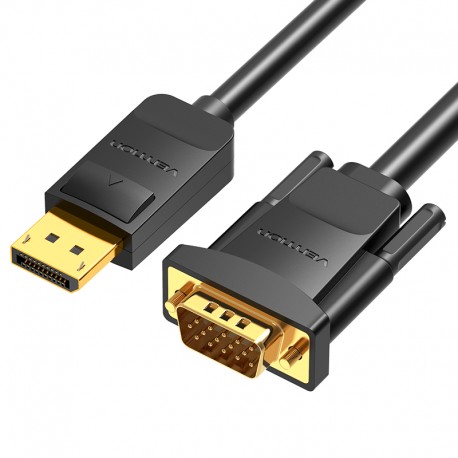 Vention Cable Conversor HBLBG/ Displayport Macho - VGA Macho/ 1.5m/ Negro