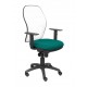 Silla Jorquera malla blanca asiento bali verde claro