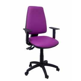 Silla Elche sincro similpiel morado con brazo regulable