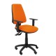 Silla Elche sincro similpiel naranja con brazo regulable