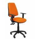 Silla Elche sincro similpiel naranja con brazo regulable