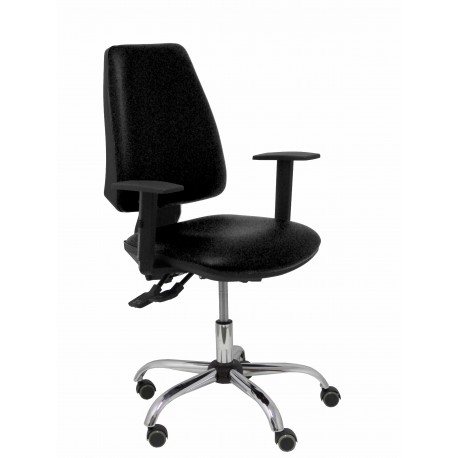 Silla Elche S 24 horas similpiel negro