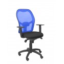 Silla Jorquera malla azul asiento bali negro