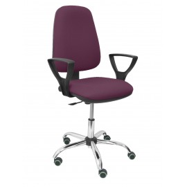 Silla Socovos bali morado brazos fijos