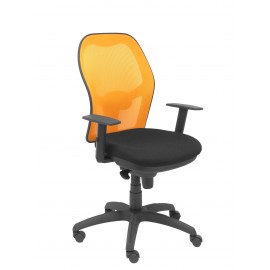 Silla Jorquera malla naranja asiento bali negro