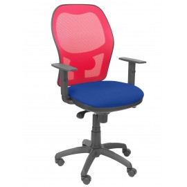 Silla Jorquera malla roja asiento bali azul