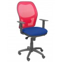 Silla Jorquera malla roja asiento bali azul