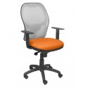 Silla Jorquera malla gris asiento bali naranja