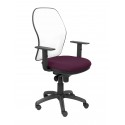 Silla Jorquera malla blanca asiento bali morado