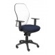 Silla Jorquera malla blanca asiento bali azul marino