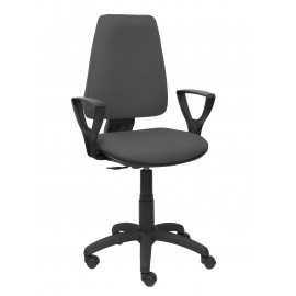 Silla Elche CP bali gris oscuro brazos fijos