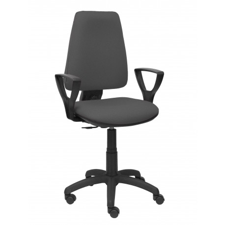 Silla Elche CP bali gris oscuro brazos fijos