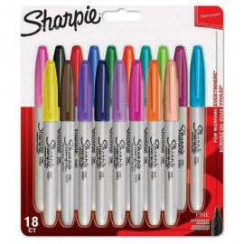 Sharpie Fine marcador 18 pieza(s) Punta fina Multicolor