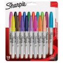 Sharpie Fine marcador 18 pieza(s) Punta fina Multicolor