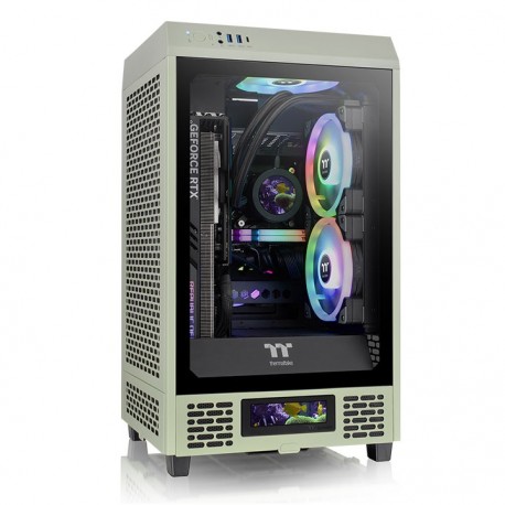 THERMALTAKE - Thermaltake Tower 200 Mini Tower Verde - ca-1x9-00sewn-00