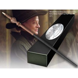 Replica the noble collection harry potter minerva mcgonagall varita con caja y placa de identificacion