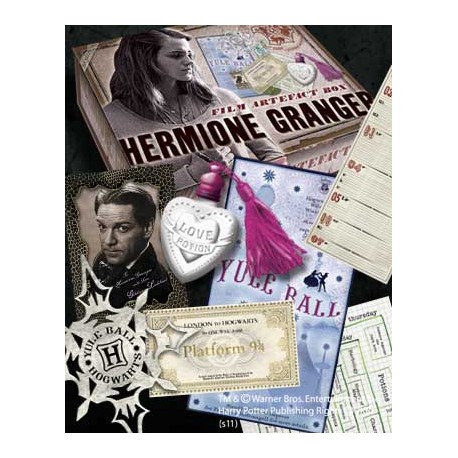 Réplica the noble collection harry potter caja de artefactos hermione granger