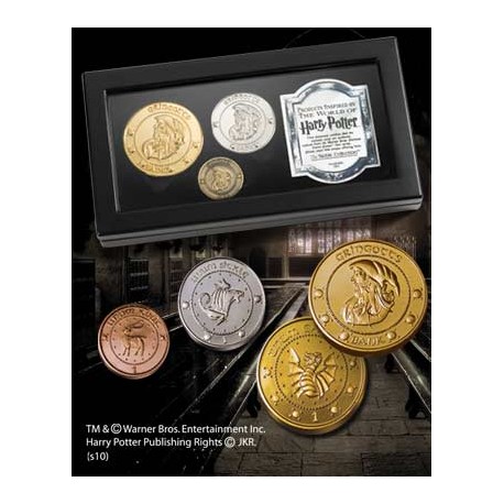 Replica the noble collection harry potter monedas de gringotts expositor