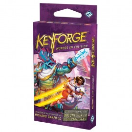 Juego de mesa keyforge mundos en colision mazo pegi 14