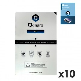 QCHARX INTERNATIONAL - Laminas de proteccion frontales para tablet qcharx hidrogel hd  qx1 10 unidades - QCHHDPLUS10