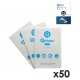 QCHARX INTERNATIONAL - Laminas de proteccion frontales qcharx hidrogel antiblue qx1 lite 50 unidades - QCHANTIBLUE.LITE 50