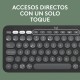 LOGITECH - Logitech Pebble Keys 2 K380s teclado RF Wireless + Bluetooth QWERTY Español Grafito - 500263@@920-011827@@ZTRA