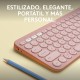 LOGITECH - Logitech Pebble Keys 2 K380s teclado RF Wireless + Bluetooth QWERTY Español Rosa - 500263@@920-011829@@ZTRA