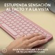 LOGITECH - Logitech Pebble Keys 2 K380s teclado RF Wireless + Bluetooth QWERTY Español Rosa - 500263@@920-011829@@ZTRA