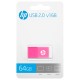 HP - HP v168 unidad flash USB 64 GB USB tipo A 2.0 Rosa - HPFD168BP-64