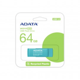 ADATA - ADATA UC310 ECO unidad flash USB tipo A 3.2 Gen 1 (3.1 Gen 1) Verde 64 GB - uc310e-64g-rgn