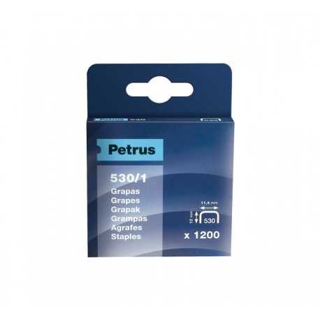 PETRUS - CAJA 1200 GRAPAS PETRUS COBREADA 530/14 - 77517