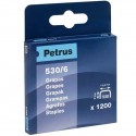 PETRUS - CAJA 1200U. GRAPAS PETRUS 530/6 COBREADAS - 77513