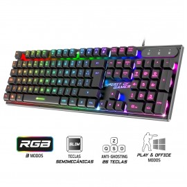 SPIRIT OF GAMER - TECLADO SEMI-MECANICO GAMING SPIRIT OF GAMER PRO K1 RGB - CLA-PK1ES