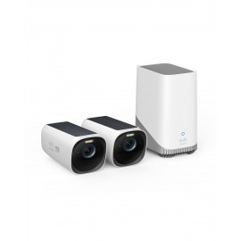 EUFY - Eufy Kit de 2 cámaras eufyCam 3 de Security, cámara de seguridad 4K