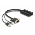 DELOCK - DeLOCK 64172 adaptador de cable de vídeo 0,25 m HDMI tipo A (Estándar)