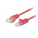 LANBERG - Lanberg PCU6-20CC-0100-R cable de red Rojo 1 m Cat6 U/UTP (UTP) - pcu6-20cc-0100-r