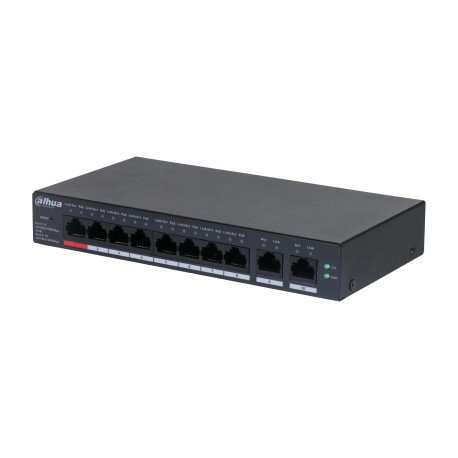 Dahua Technology DH-CS4010-8GT-110 switch Gestionado L2 Gigabit Ethernet (10/100/1000) Energía sobre Ethernet (PoE) Negro