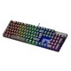 Mars Gaming MK422 Negro Teclado Mecánico Gaming RGB Antighosting Switch Mecánico Marrón Idioma Francés