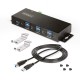 StarTech.com Hub USB Industrial de 7 Puertos Gestionado - Servicio Pesado