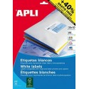 APLI ETIQUETAS BLANCO PARA INKJET, LÁSER Y FOTOCOPIADORAS / 30MM / CIRCULOS - 25 HOJAS-