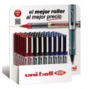 UNIBALL EXPOSITOR ROLLERBALL EYE ULTRA MICRO UB-150-38/3D 36 UNIDADES ROJO-NEGRO-AZUL -36U-