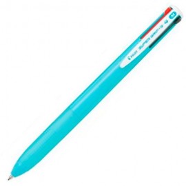 PILOT BOLIGRAFO SUPERGRIP G 4 COLORES TINTA CUERPO AZUL CLARO -12U-